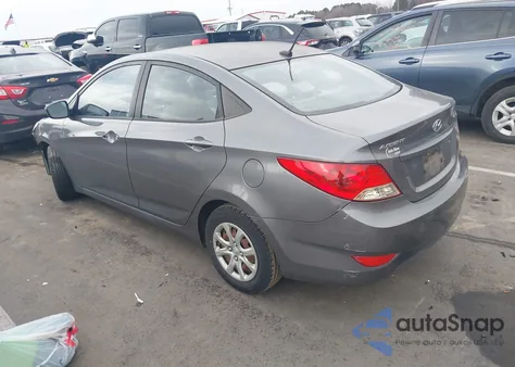 2013 Hyundai Accent Gls from USA, damaged, VIN KMHCT4AE7DU485320